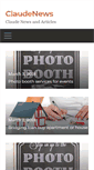 Mobile Screenshot of claudenews.com